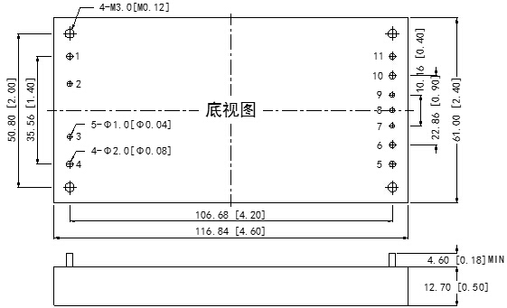 DC-DC鐵路電源模塊WDFT300-400系列(300-400W)