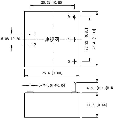 DC-DC鐵路電源WDT5系列(5W)